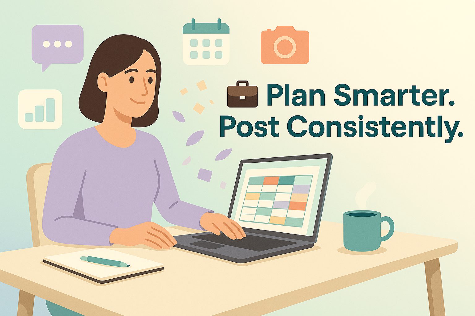 One-Page Social Planner Plan Your Content in Minutes